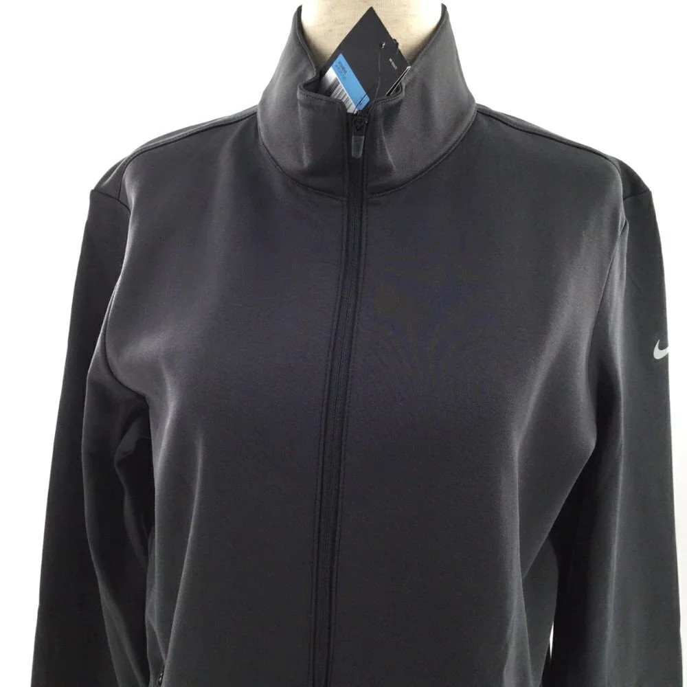 Nike New Therma Dri Fit Woman Grey‎ Track Jacket